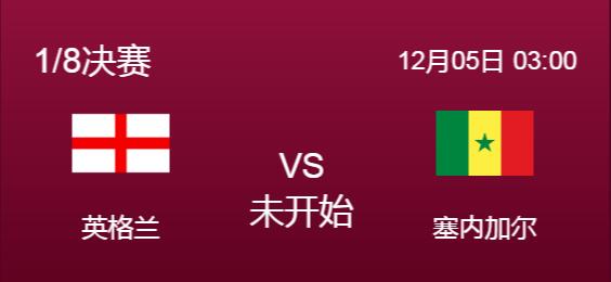 2022年卡塔尔世界杯1/8决赛：英格兰vs塞内加尔分析